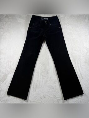 Guess Black Velvet Bootcut Jeans